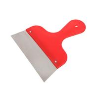 POPETPOP Outil de Décollement de Papier Peint en Acier Inoxydable Manche Ergonomique Rouge, pour Rénovation et Travaux Manuels de Papier Peint et Tissu Mural