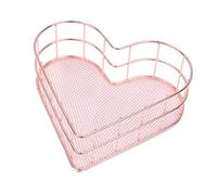 POPETPOP Panier de Rangement Métallique Rose Gold pour Bureau et École, Organise Livres et Dossiers Structure en Métal Robuste, Accessoire pour Bureau