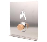 POPETPOP Pare-vent en Acier Inoxydable pour Poêle à Bois, Plaque Argentée Résistante la Saleté, Améliore L'efficacité de Combustion, pour Cheminée et Voyage