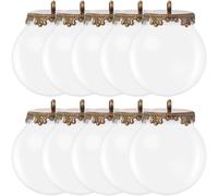 POPETPOP Pendentifs Boules en Verre Vide 0.98 Pouces 10 Pièces pour Fabrication Bijoux Mini Globes de Noël et Loisirs Créatifs