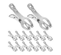POPETPOP Pinces de Fixation Faciles à en Acier Inoxydable Grosse 11cm Résistantes Pression 30pcs pour Suspendre Couvertures et Vêtements pour Couverture de Piscine