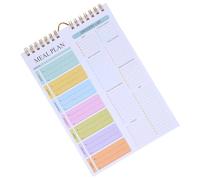 POPETPOP Planificateur de Repas Hebdomadaire A5 52 Feuilles Papier, Bloc-notes Détachable pour Liste de Courses, Design Menu Portable Maison Voyages
