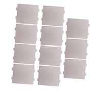 POPETPOP Plaque Isolante en Mica pour Four Micro-ondes, Feuille de Guide D'ondes Argentée, 10 Pièces, Protection Thermique Solide Cuisine et Bureau