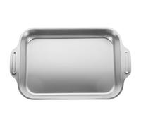 POPETPOP Plat Rectangulaire en Acier Inoxydable pour Cuisson de Fruits de Mer, Facile à Nettoyer et Portable, pour Barbecue Domestique ou Professionnel