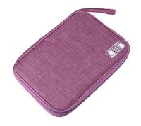 POPETPOP Pochette De Rangement Numérique Multifonction pour Câbles USB Et Écouteurs, Unisexe, Compacte Et Légère, Grande Capacité pour Voyage Et Usage Quotidien, Couleur Violet