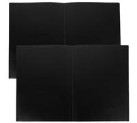 POPETPOP Pochette pour Dossiers de Bureau en Pp Double Poche Transparente, Lot de 2 Pièces, pour Classement et Organisation des Documents