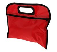 POPETPOP Pochette pour Outils en Tissu Oxford Rouge, Résistante à l'usure avec Fermeture Éclair, Design Simple et Délicat, Rangement Portable des Outils