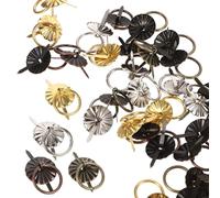 POPETPOP Poignées délicates pour tiroirs, 40 mini boutons ronds, accessoires pour meuble vintage, utilisables sur armoires et mobilier de maison