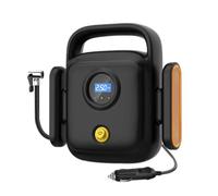 POPETPOP Pompe à Air Professionnelle Portable pour Véhicule Écran Numérique, Matériaux Abs et Acier Inoxydable, Facile à Stocker, pour Usage Extérieur et Motos