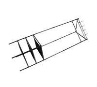 POPETPOP Portant à Vêtements avec Forte Capacité de Charge en Fer Noir avec Crochets 3 Niveaux Organisateur Simple et Élégant Facile à Utiliser pour Chambre D'invités et Couloir