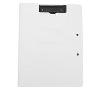 POPETPOP Porte-bloc Pliable avec Double Clip et Couverture Rigide Dossier de Documents Résistant à Eau Support Portable pour Bureau et Présentation