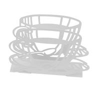 POPETPOP Porte-Serviettes Acier Inoxydable Blanc Support pour Serviettes De Table Comptoirs De Cuisine Plateau à Serviettes De Salle à Manger