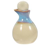 POPETPOP Pot Porcelaine pour Huile Essentielle Distributeur Élégant pour Spa et Salon de Beauté Récipient Stable et Fonctionnel Couleur Blanche avec Col Aléatoire pour Couleur Aléatoire