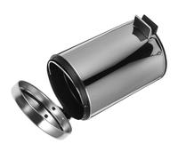 POPETPOP Poubelle en acier inoxydable à pédale 5L pour cuisine et salle de bain, conteneur compact avec couvercle rabattable silencieux, idéal pour petits espaces