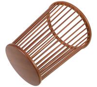 POPETPOP Poubelle en Bambou Solide et Multifonctionnelle Cuisine et Salle de Bain, Design Créatif et Moderne, Panier Décoratif Maison