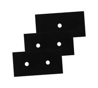 POPETPOP Protecteurs de Brûleur de Cuisinière à Gaz en Ptfe Noir, Lot de 3 Pièces, Faciles à Nettoyer et Anti-taches Cuisine, Protège Plaque de Cuisson Gaz