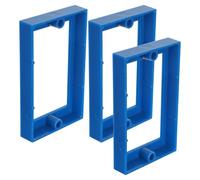 POPETPOP Rallonge de Prise Électrique Compatible Universellement 3pcs pour Boîte Simple en Plastique Bleu pour Installation Électrique à Domicile ou Bureau