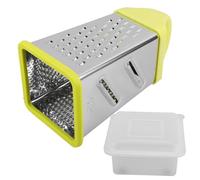 POPETPOP Râpe à Boîte Manuelle en Acier Inoxydable Cuisine, Trancheuse Légumes et Fruits Rangement Compact