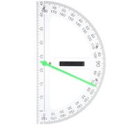 POPETPOP Rapporteur Mathématique Magnétique en Abs Forme Demi-cercle Marquages Précis, Outil de Mesure Portable pour Enseignement et Dessin