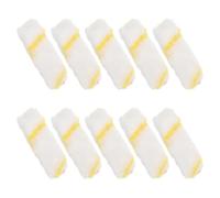 POPETPOP Recharges en Polyester et Abs Tête Plate, Haute Durabilité 10 Pièces pour Rouleaux à Peinture 4 Pouces pour Murs, Sols et Travaux Artisanaux