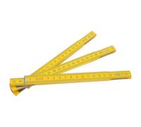 POPETPOP Règle Pliante de Menuisier 1 Mètre Bois Naturel 6 Plis Non Déformable Bord Résistant pour Projets de Travail du Bois et Mesure Précise