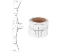 POPETPOP Règle Transparente Jetable pour Sourcils en Plastique 50 Pièces, Outil de Mesure Facile à Découper pour Tatouage et Épilation Symétrique des Sourcils