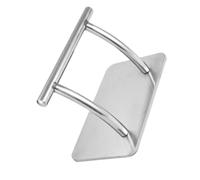 POPETPOP Repose-Pieds en Acier Inoxydable pour Chaise de Coiffeur, Argenté | Accessoire pour Fauteuil de Salon, Pédale Mobile de Rechange, Usage en Coiffure et Barber Chair, Finition Solide