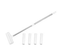 POPETPOP Rouleau Adhésif Anti-Peluches pour Poils d'animaux Manche Long de 89 Cm, 4 Recharges Adhésives 19 Cm, Brosse Réutilisable pour Tapis, Meubles et Vêtements, Nettoyage à Domicile