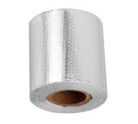 POPETPOP Ruban Adhésif Haute Température en Aluminium Argenté, Isolant et Résistant la Chaleur, Facile à Appliquer, pour Conduits de Ventilation et Tuyaux D'échappement