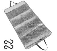POPETPOP Sandales Femme été Élégantes Cache Unité Extérieure Climatisation en Film Aluminium Argenté, Design Unique, Facile à Nettoyer et Protection Thermique