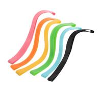 POPETPOP Sangles Élastiques en Silicone Fixation Solide et Coupe-Vent Lot de 6 Accessoires Indispensables pour Serviettes de Plage pour Chaise Longue en Croisière ou Voyage D'été