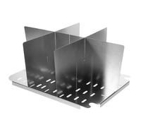 POPETPOP Séparateur de Casseroles en Acier Inoxydable Argenté, Conception Multicompartment à 6 Grilles, Répartition Uniforme Chaleur pour Appareils de Mijotage