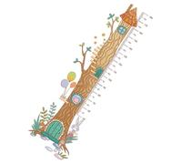 POPETPOP Sticker Toise Murale 3d Autocollant Pvc pour Mesurer Hauteur Garçon et Filles, Décoration Chambre Bébé, Outil de Mesure Précis, 1 Pièce Motif Cabane en Bois