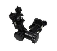 POPETPOP Support de Parapluie Tube, 28-12 MM à Montage Rapide | Plastique Noir, Motif Antidérapant, Démontable, pour Mât de Parapluie, Poussette et Fauteuil Roulant