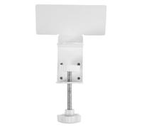 POPETPOP Support Multiprise à Pince sans Perçage, Métal Blanc, Réglable | Fixation Repositionnable, Gestion des Câbles, Montage Rapide, pour Bureau et Maison, Gain de Place