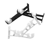POPETPOP Support Tringle Rideaux en Alliage D'aluminium Double Barre à Rideaux Montage Latéral pour Fenêtres Lot de 4 Pièces Robuste et Voilages