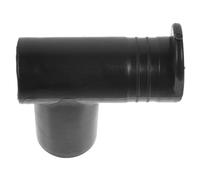 POPETPOP Supports d'extrémité de Tringle à Rideaux Noirs, connecteur de Portant à vêtements à Angle Droit, Plastique, Connexion sûre pour kit de Portant à vêtements, séchage intérieur, 1