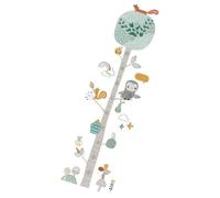 POPETPOP Tableau Mural Autocollant Toise Animaux Jungle en PVC, Décoration Murale pour Chambres d'Garçon et Filles et Crèches, Mesureur de Croissance Ludique et Coloré