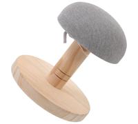 POPETPOP Tabouret de Repassage en Bois Mousse et Tissu, Pratique pour Repasser Chemises et Manches, pour Appartement ou Hôtel, Table à Repasser Compacte et Fonctionnelle