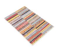 POPETPOP Tapis Turc Décoratif Rectangulaire en Fibres Acryliques, Léger | Surface Douce et Souple, Style Ethnique Délicat, pour Zones Intérieures à Fort Passage et Chambre D'garçon et Filles