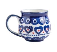 POPETPOP Tasse à Café en Céramique au Style Unique, pour Boissons Chaudes | Large Ouverture Lisse, Poignée Ergonomique, Finition Peinte à Main, Usage Quotidien au Bureau
