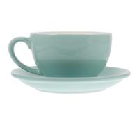 POPETPOP Tasse à Café en Porcelaine Européenne Soucoupe, Petit Déjeuner | Céramique Résistante, Bord Lisse, Isolation Thermique, pour Espresso, Cappuccino, Thé, Cocktails et Table de Boulangerie