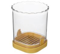 POPETPOP Trancheuse à Pommes de Terre Portable en Acier Inoxydable et Abs, Outil de Découpe de Légumes Multifonction Rapide et Pratique Cuisine Design Coloré Jaune