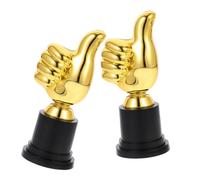 POPETPOP Trophée Génial pour Les Enfants Petit Ours De Remise des Diplômes Bleu Trophée Foot Coupelle Foot Coupe Trophée Créative Décor De Trophée en Forme De Pouce Plastique