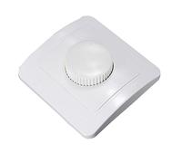 POPETPOP Variateur Mural 81x81 Mm Oa Interrupteur Dimmable Rotatif Blanc 220v pour Éclairage LED Salle de Séjour Installation Encastrée Simple Usage Quotidien