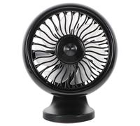 POPETPOP Ventilateur Électrique pour Voiture Portable en Abs, Ventilateur Rafraichisseur Silencieux pour Tableau de Bord, Compatible Chargeur Voiture, été Vacances