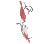 POPETPOP Vitrail Oiseau decoration mural décoration mural mangeoires pour oiseaux mangeoire à oiseaux transparente pour fenêtre Tenture murale oiseau artisanat suspendu mur le fer rouge