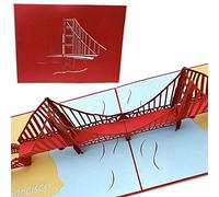 PopLife Cards Golden gate bridge 3d pop up carte de voeux - toutes les occasions