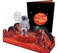 PopLife Carte pop-up 3D Astronaute on Mars - Carte de félicitations, carte amusante de Saint-Valentin, d'anniversaire, surprise d'anniversaire de mariage, juste parce que, fête des mères, fête des