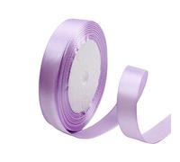 POPOYU Ruban Satin Violet Clair 15mm x 23m Ruban de Noël pour Cadeau Emballage, Ruban Tissu DIY Décoration pour Mariage, Anniversaire Artisanat, Fête, Coffrets, Bouquet, Ruban pour Noeud Couture
